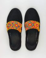گیوه طرح‌دار مشکی زنانه کد 007 - تصویر 3