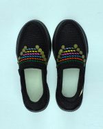 گیوه طرح‌دار مشکی زنانه مردانه کد 021 - تصویر 3
